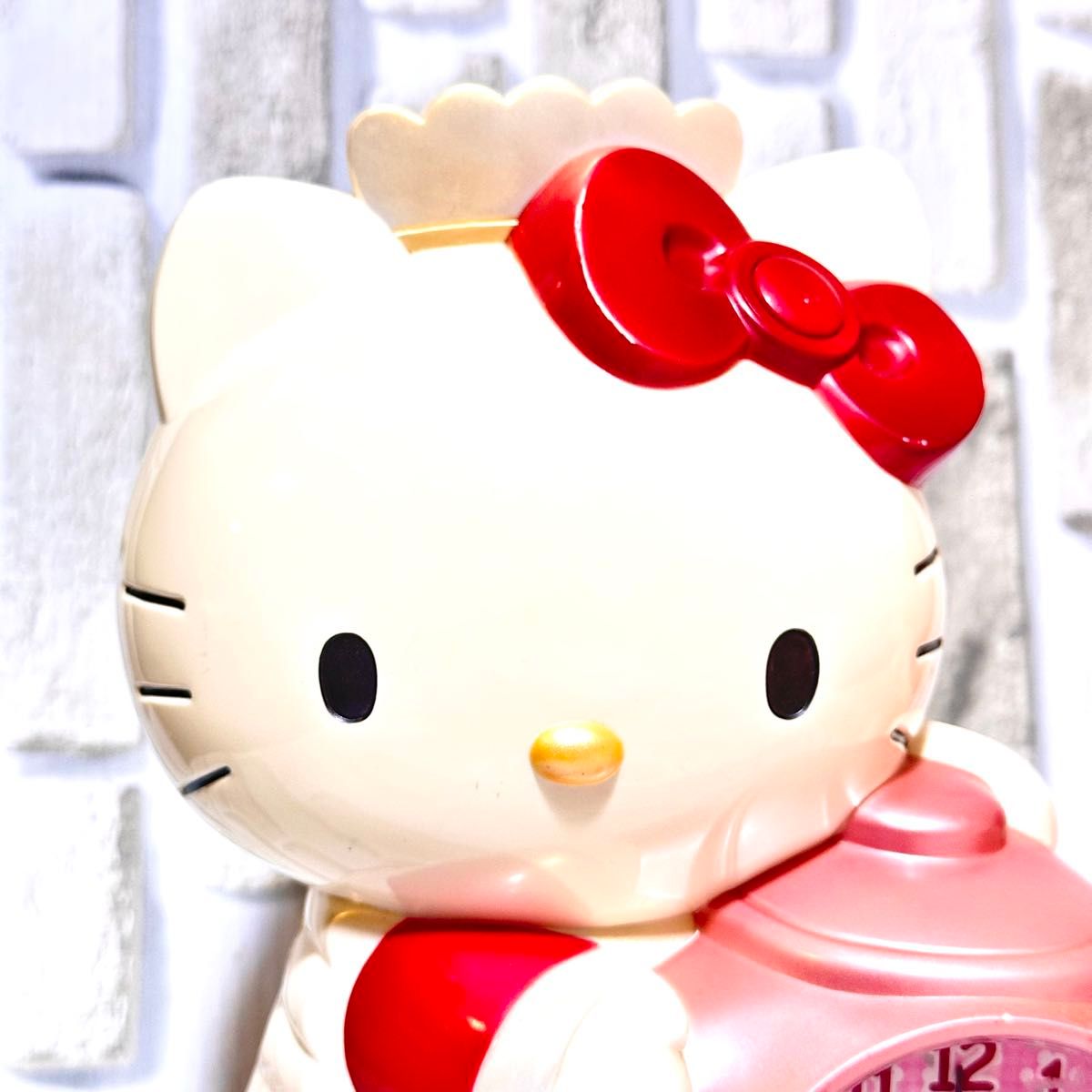 HELLO KITTY】おしゃべり目覚まし時計 木馬キティ 当時物 希少 レア