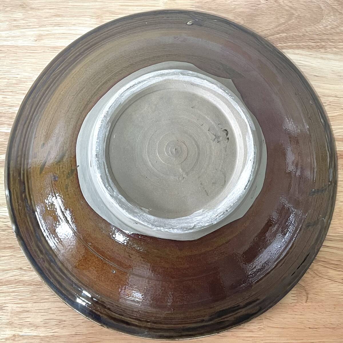 小鹿田焼 刷毛目 尺二寸皿 大皿 銀座たくみ購入品 櫛描き