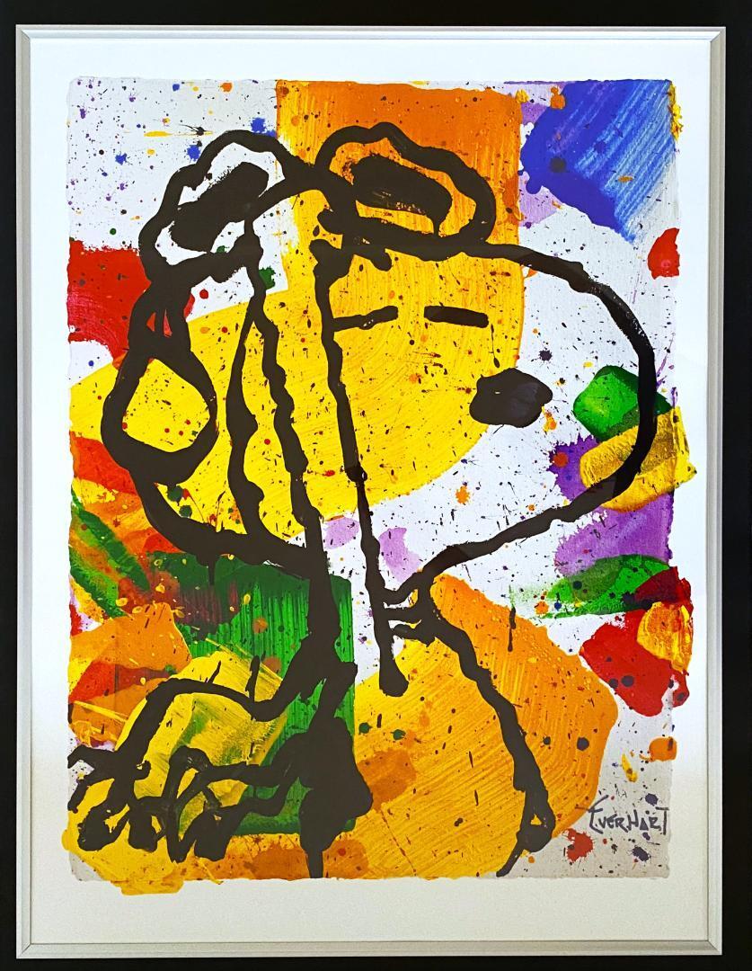 Yahoo!オークション - 【美品】トム・エバハート スヌーピー リトグラ