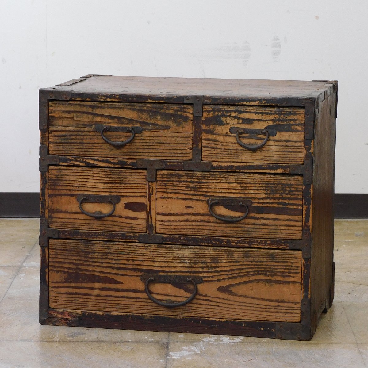 ヴィンテージ 本物 木製 薬箪笥 小物入れ 昭和レトロ 古家具】薬箪笥