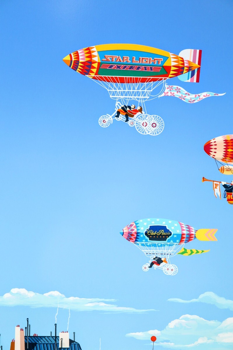 2133】真作 ヒロヤマガタ ヘラクレスファミリー シルクスクリーン 2133