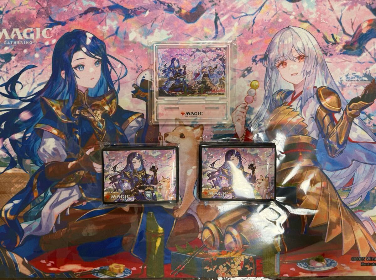 MTG 放浪皇のお花見 プレイマット アクリル スタンド セット MTG 放浪