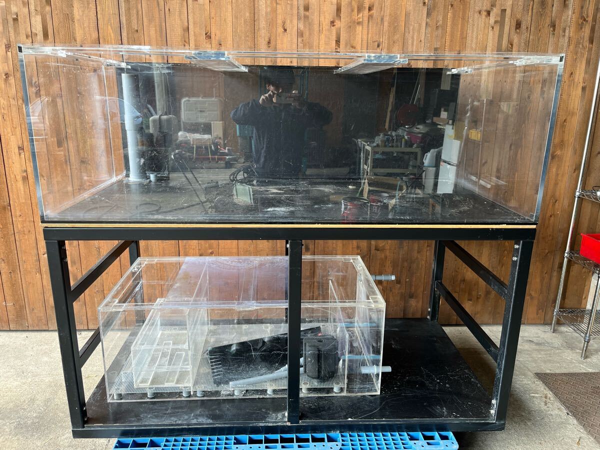 アクリル水槽オーバーフロー1800 900 600 フルセット 1800×900×600フル