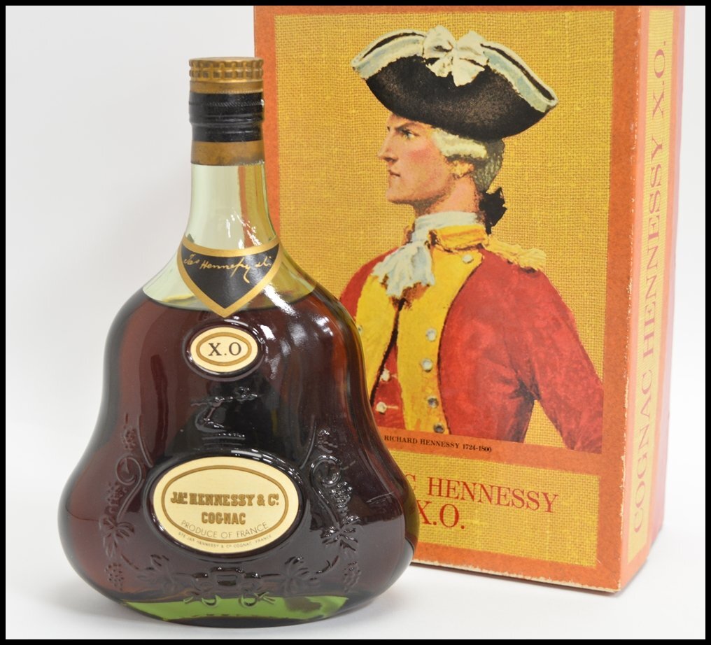 未開栓 旧ラベル ヘネシー ブランデー コニャックXO グリーンボトル