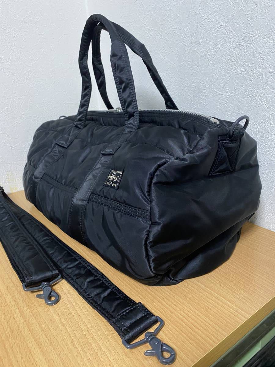 新品同様 ポーター タンカー 2WAY DUFFLE BAG ロールボストンバッグ（s