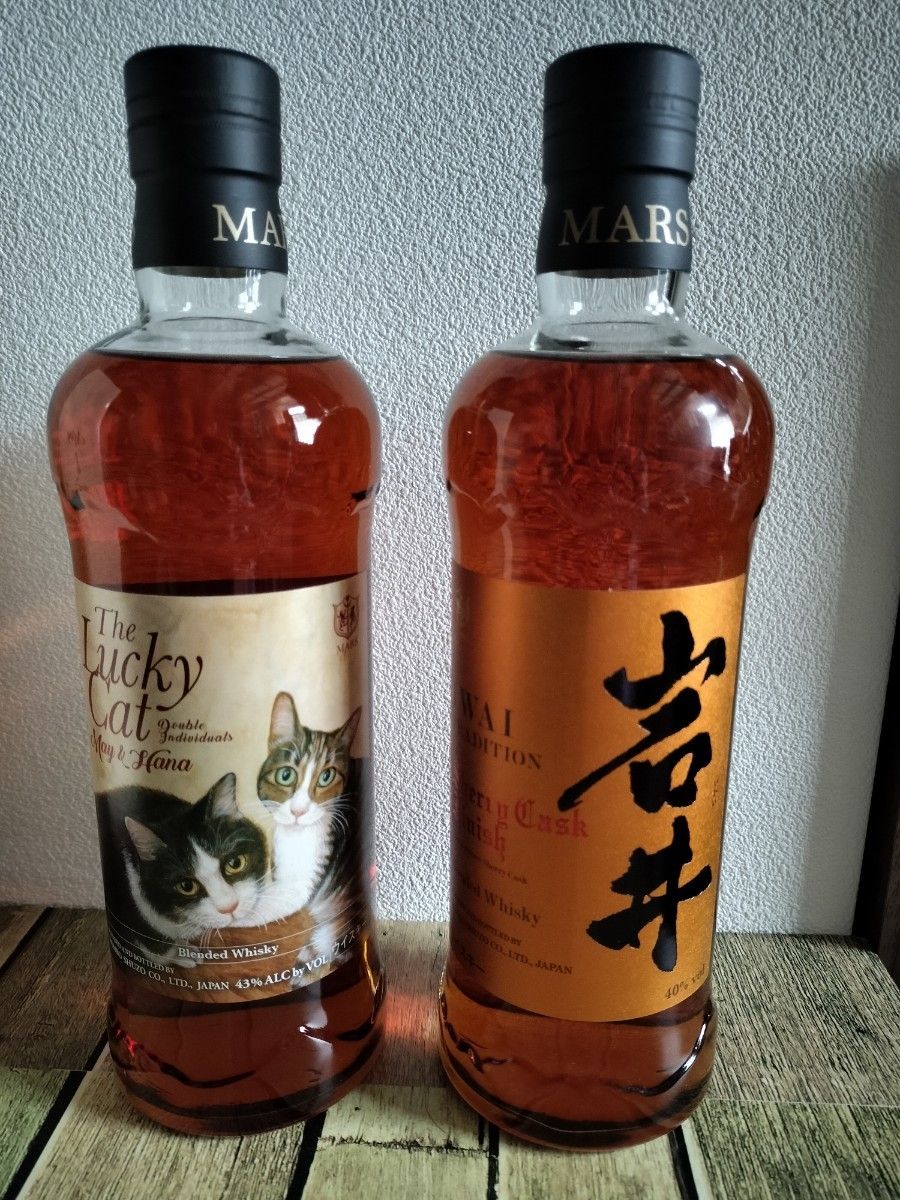 本坊酒造】ザ・ラッキーキャット ソラ 43% & 岩井トラディション 700ml