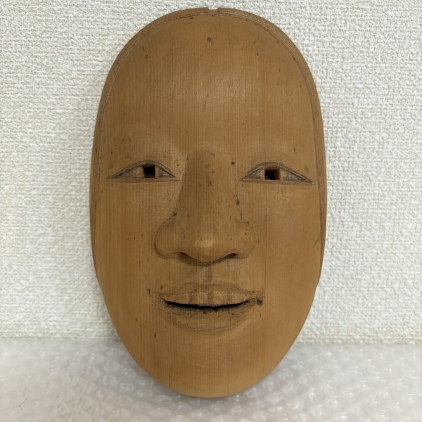 能面 】古美術 木製 能面 木彫り 女面 小面 狂言面 伝統芸能 未塗装