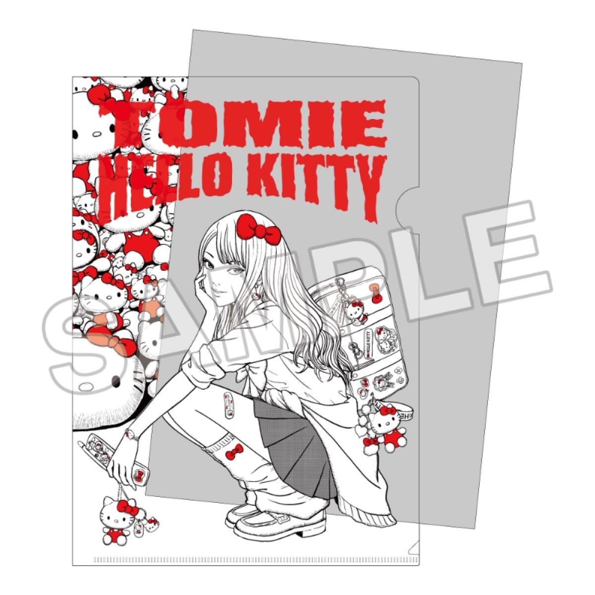 伊藤潤二×サンリオキャラクターズ 複製原画 ギャル富江×ハローキティ