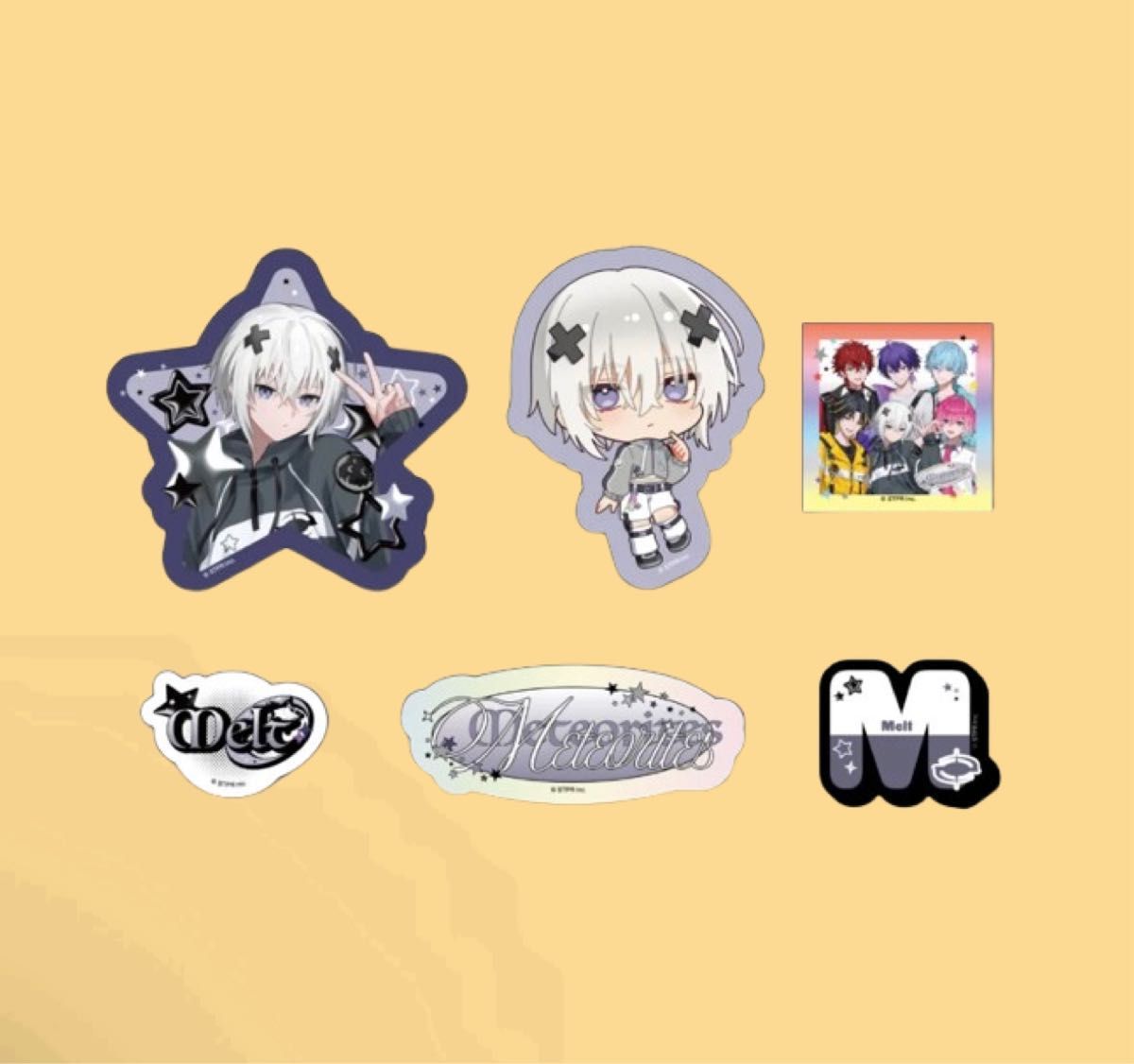 メルト・ダ・テンシくん Starry Spring 等身缶バッジ メルト・ダ