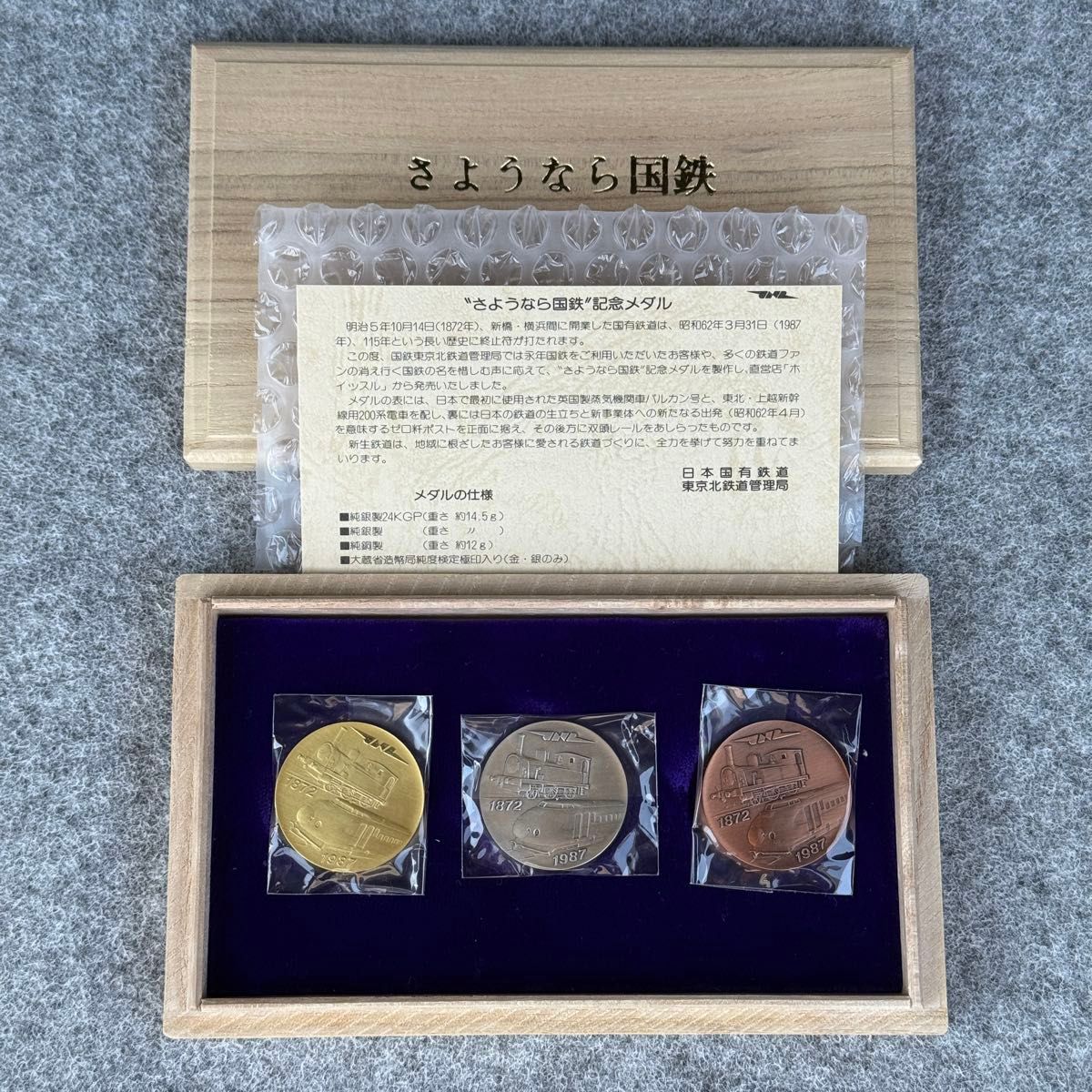 さようなら国鉄記念メダル 3枚セット｜Yahoo!フリマ（旧PayPayフリマ）