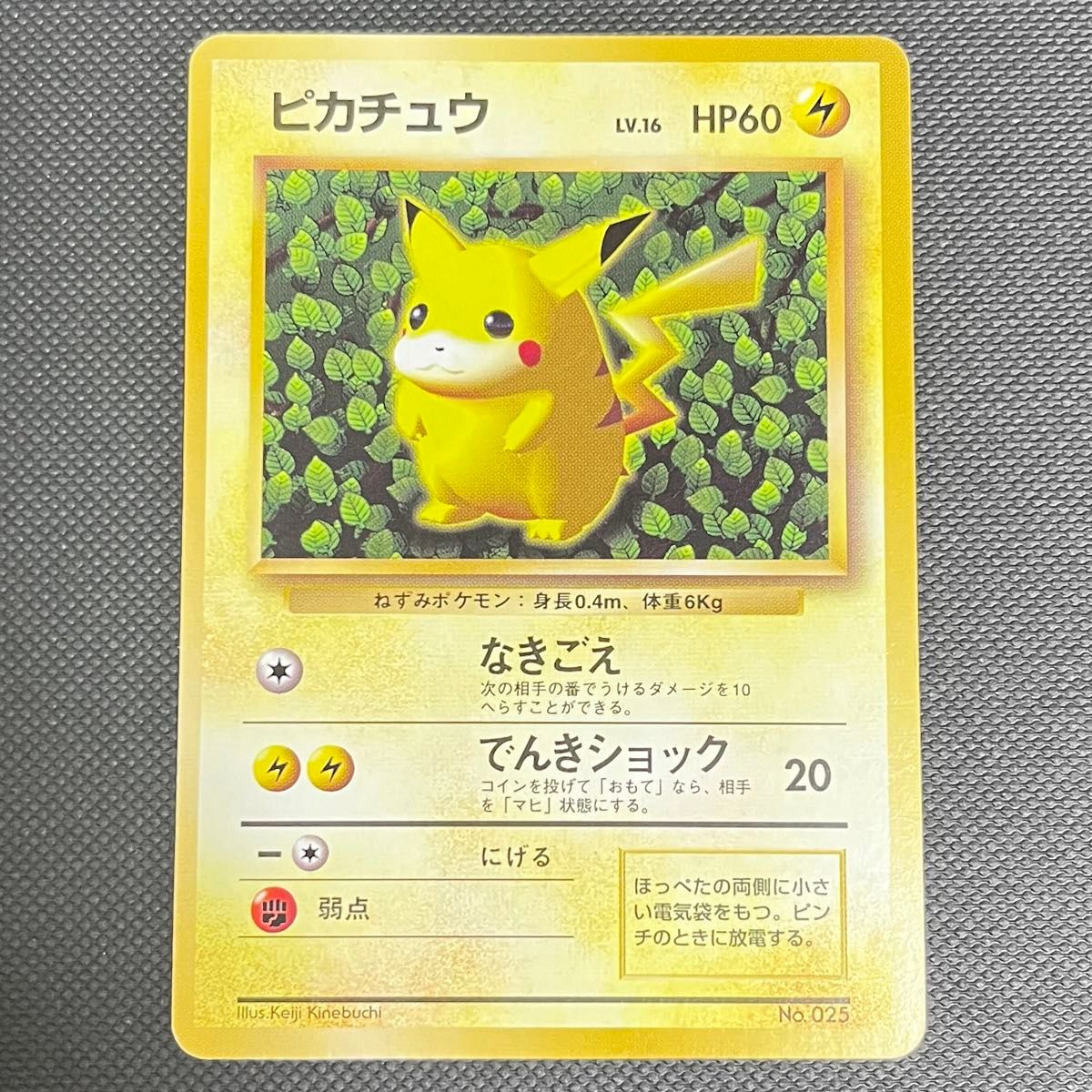旧裏】ポケモンカード「No 025/ピカチュウ/LV 16/HP60」すぐわかる