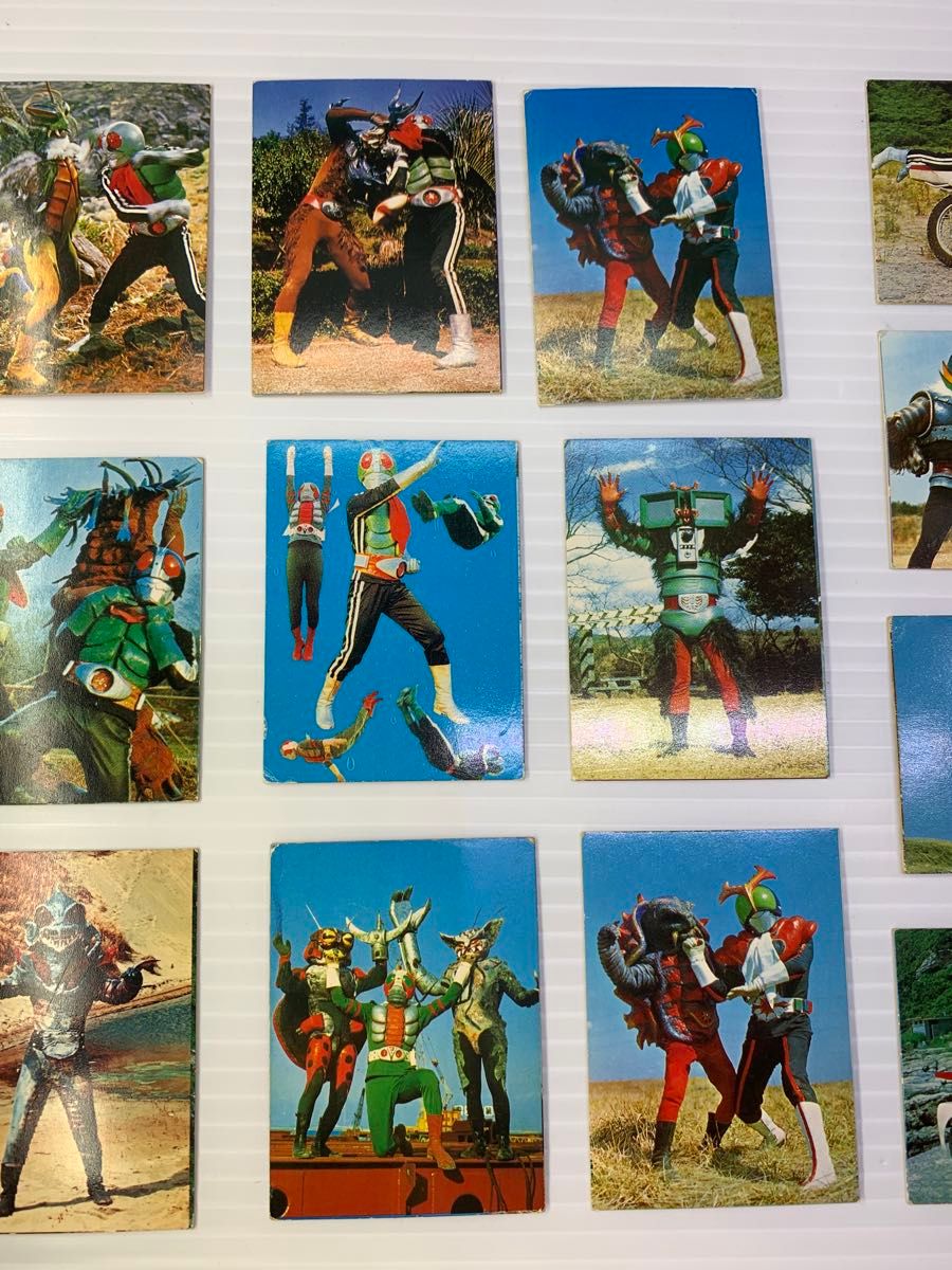 仮面ライダースナック 付属カード レンチキュラーカード 昭和 当時物