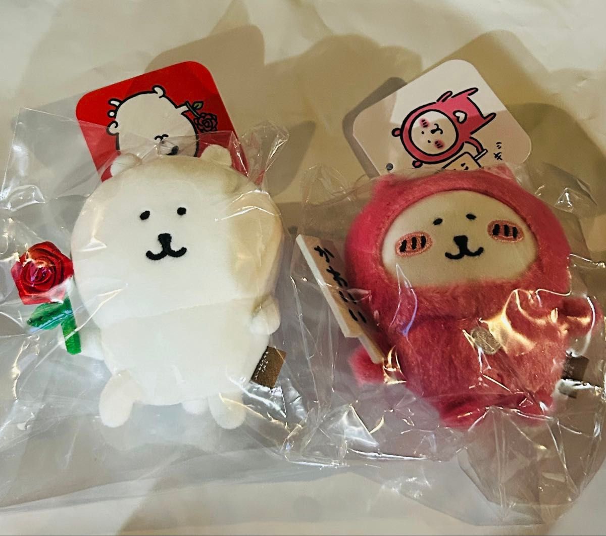 かわいい」札持ち ハートな&ローズなナガノのくまマスコット 新品