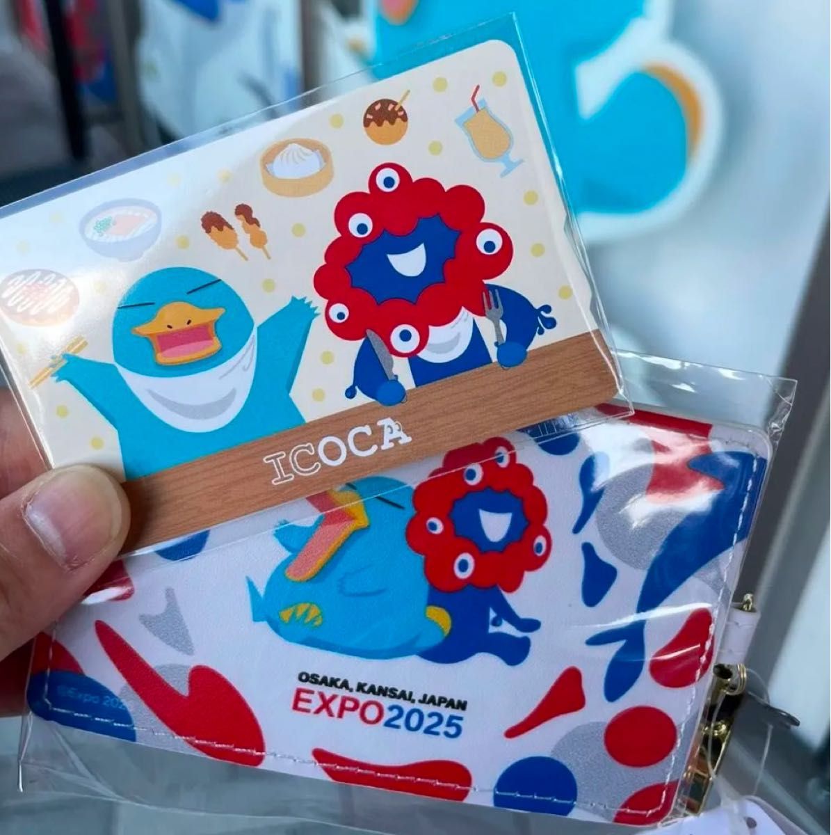 大阪関西万博 JR西日本限定 パスケース ICOCAカード 合皮パスケース