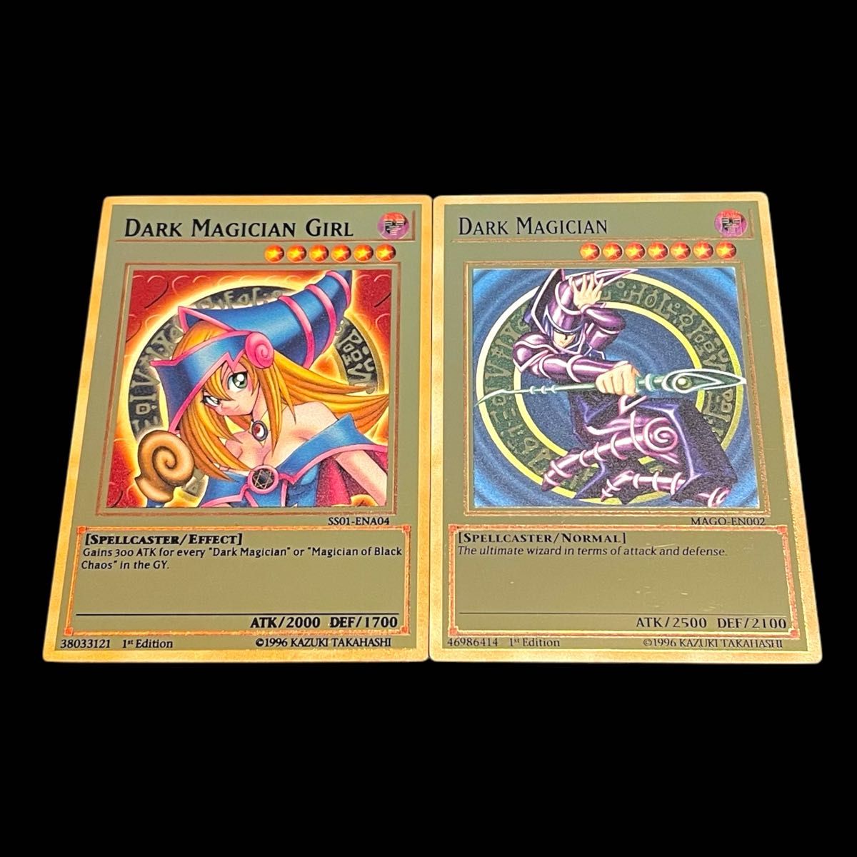 遊戯王 ブラックマジシャン マジシャンガール ステンレス ゴールド