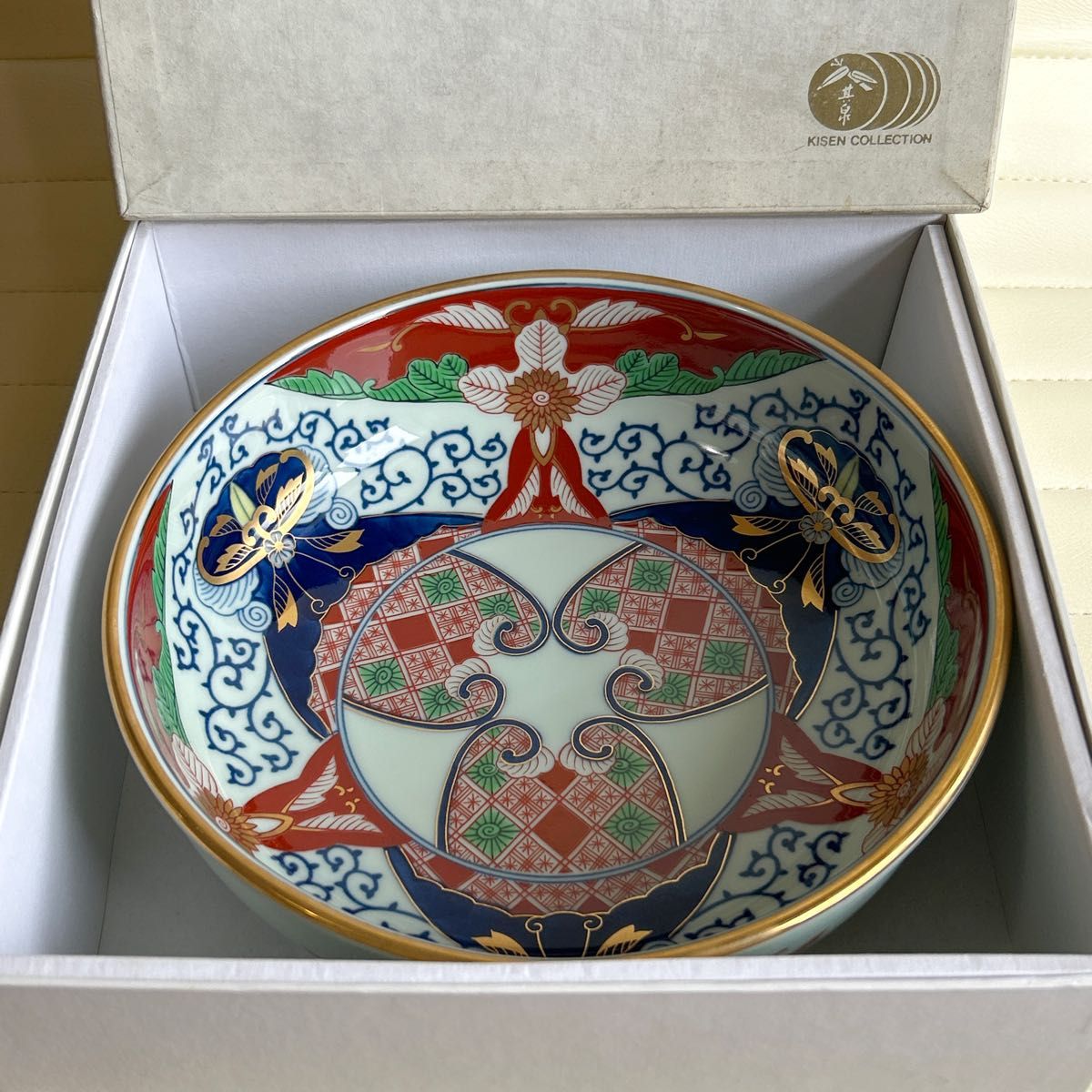 2419 其泉作 琳派古伊万里 金襴手 鉢 金彩 2419 其泉作 琳派古伊万里