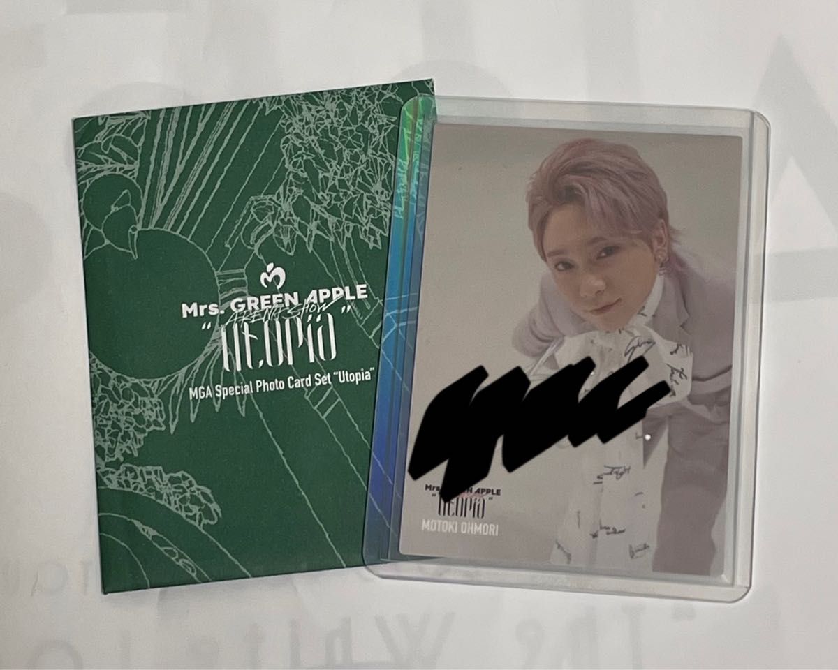 シ*ン様 Mrs. GREEN APPLE 大森元貴 サインフォトカ ミセス 若 シ