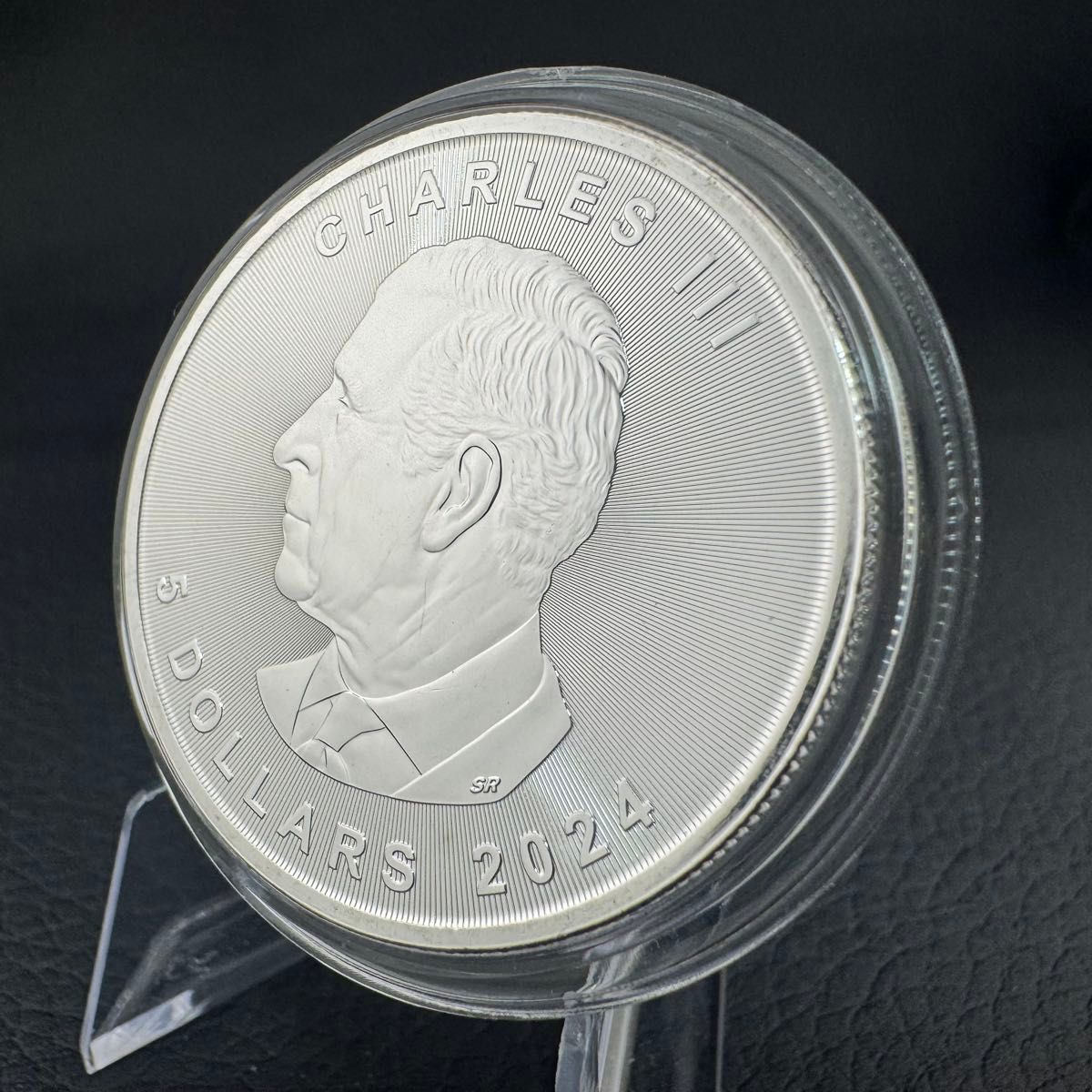 世界100枚限定！ メイプルリーフ 銀貨 カラー ゴールデンドラゴン 1オンス