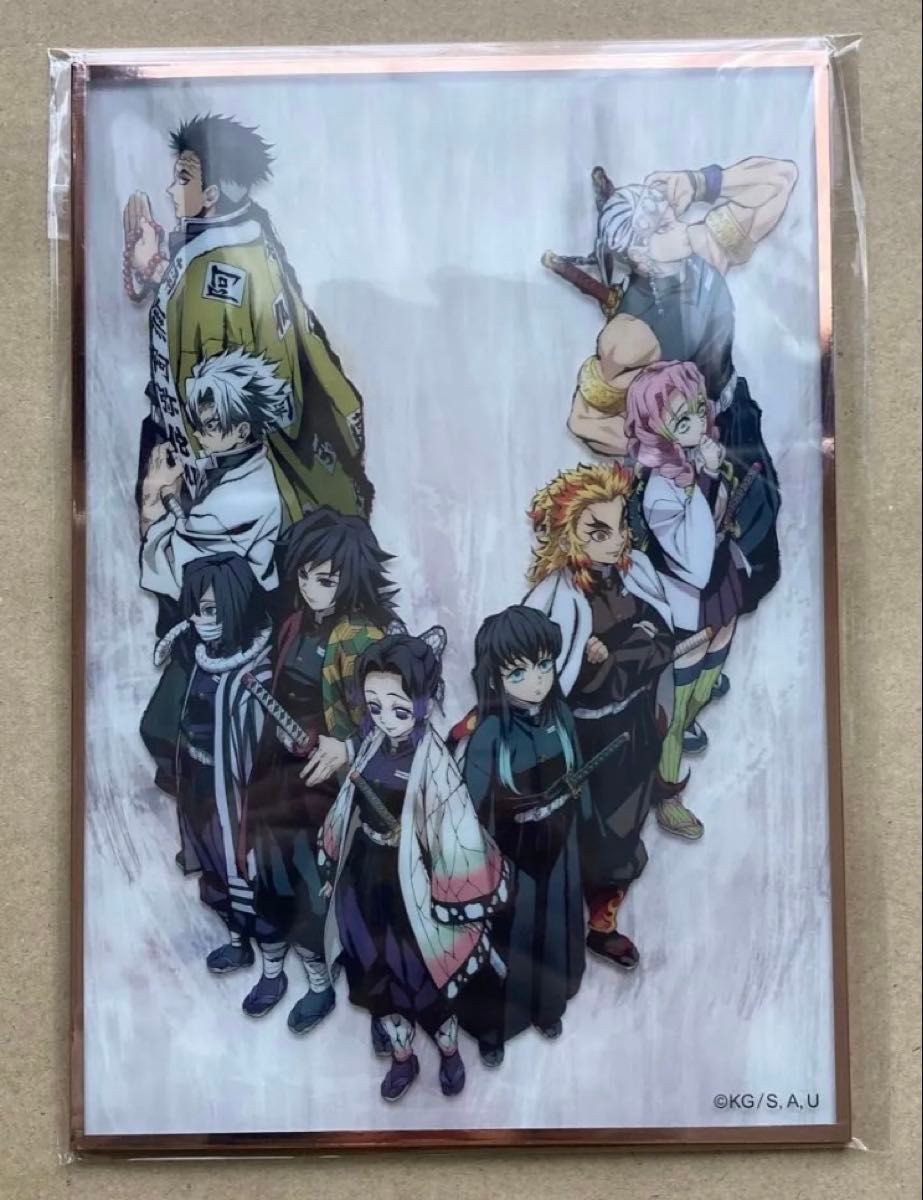 鬼滅の刃 アクリル色紙 A6 SMASH OP 集合 鬼滅の刃 アクリル原画