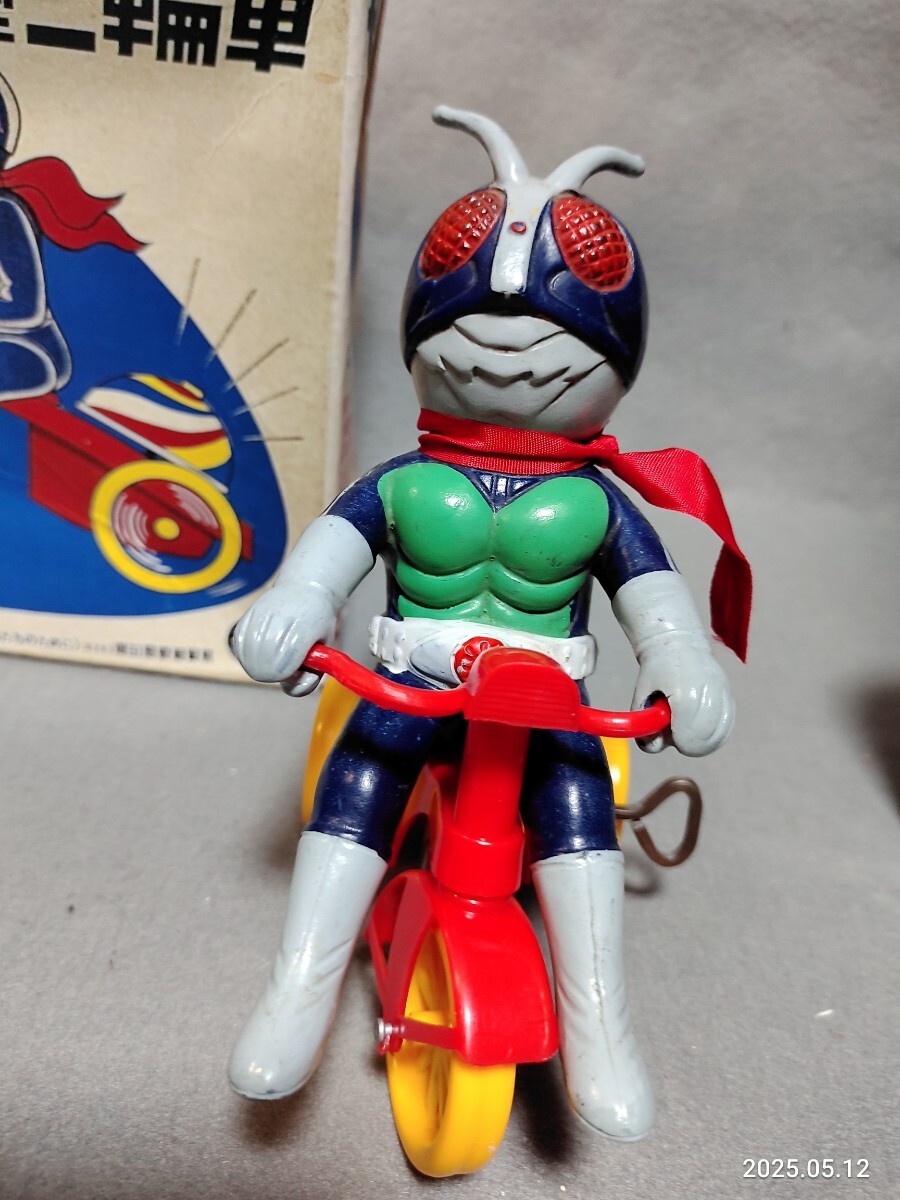 当時物】仮面ライダー 三輪車 マスダヤ 増田屋旧バンダイ パチソフビ
