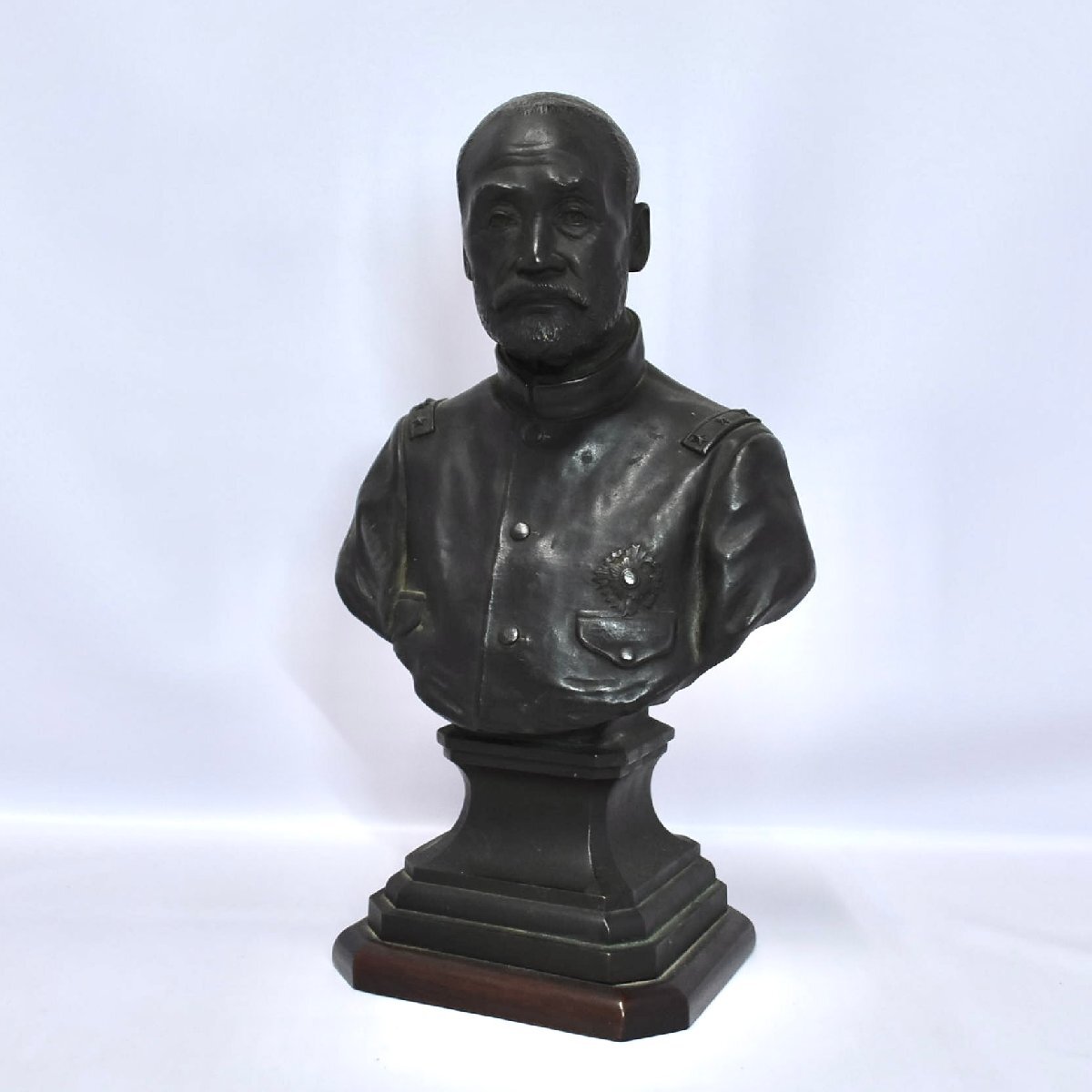 Yahoo!オークション - (1-15357)岡崎雪声『乃木希典 ブロンズ像 』軍人