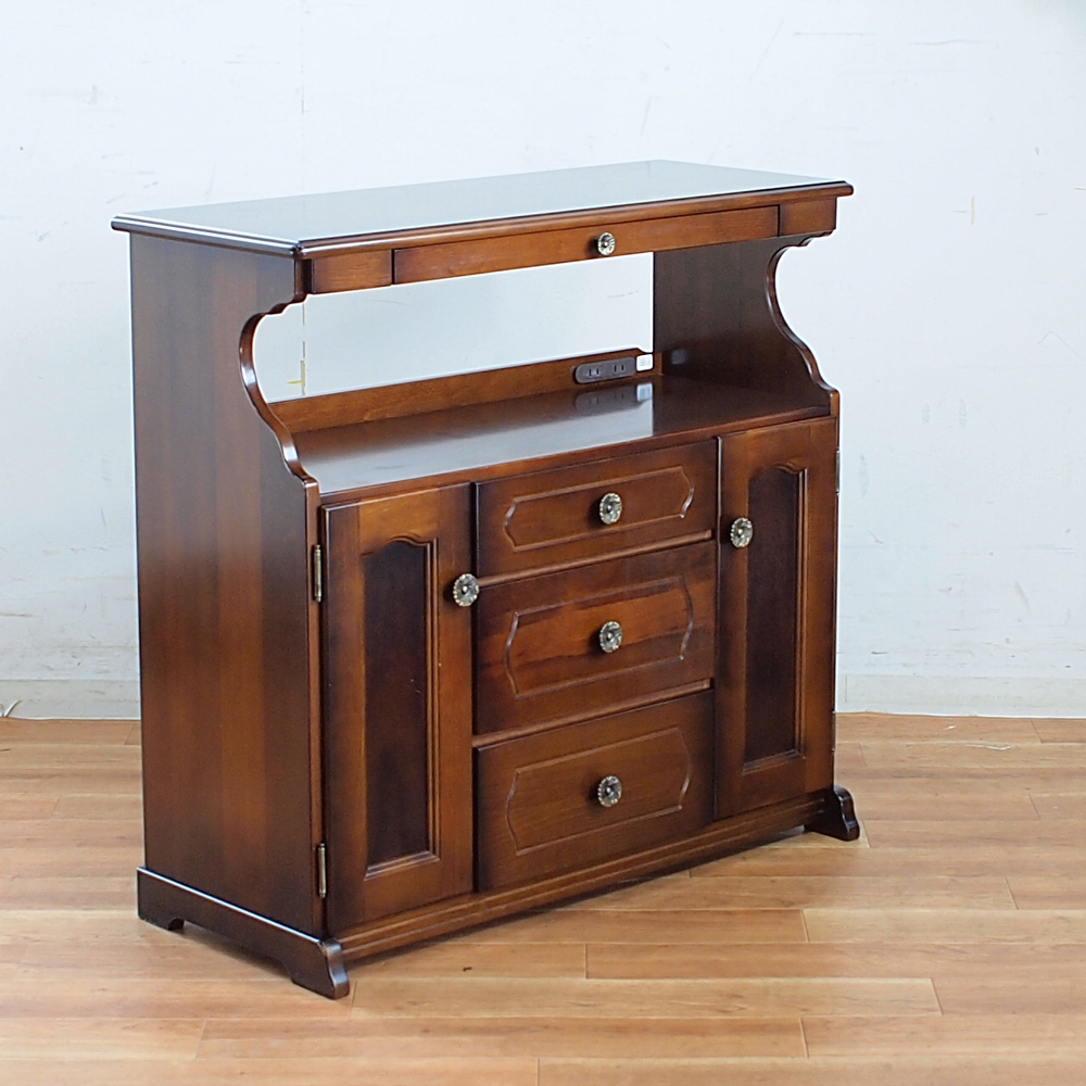 カリモク karimoku コロニアル 4段チェスト 電話台 スタンド IG