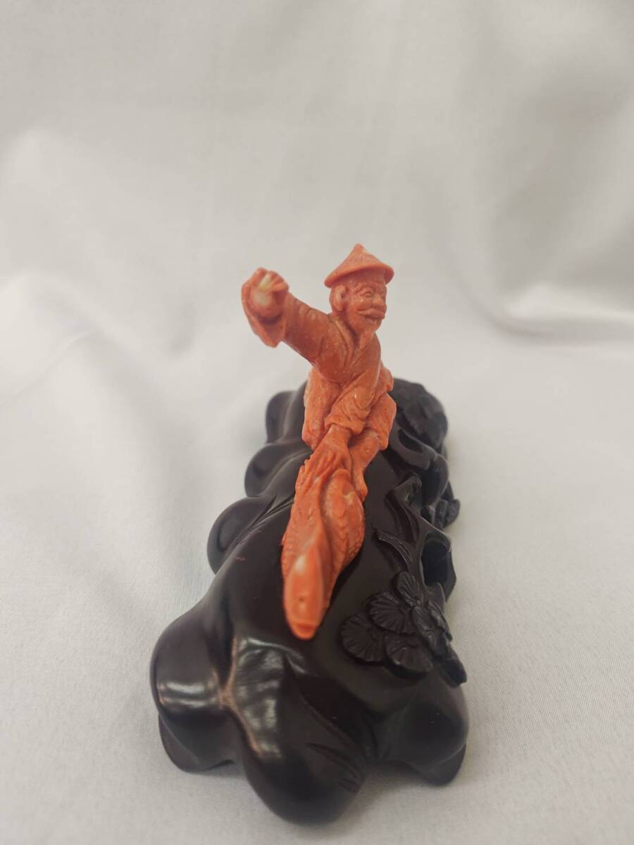 希少！＊血珊瑚＊天然 原木 サンゴ オブジェ 置物 - メルカリ