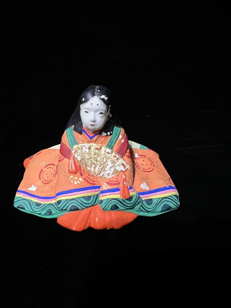 博多人形 六歌仙 有職 白水商店 人形 共箱 名工 白水六三郎 傑作 歌人