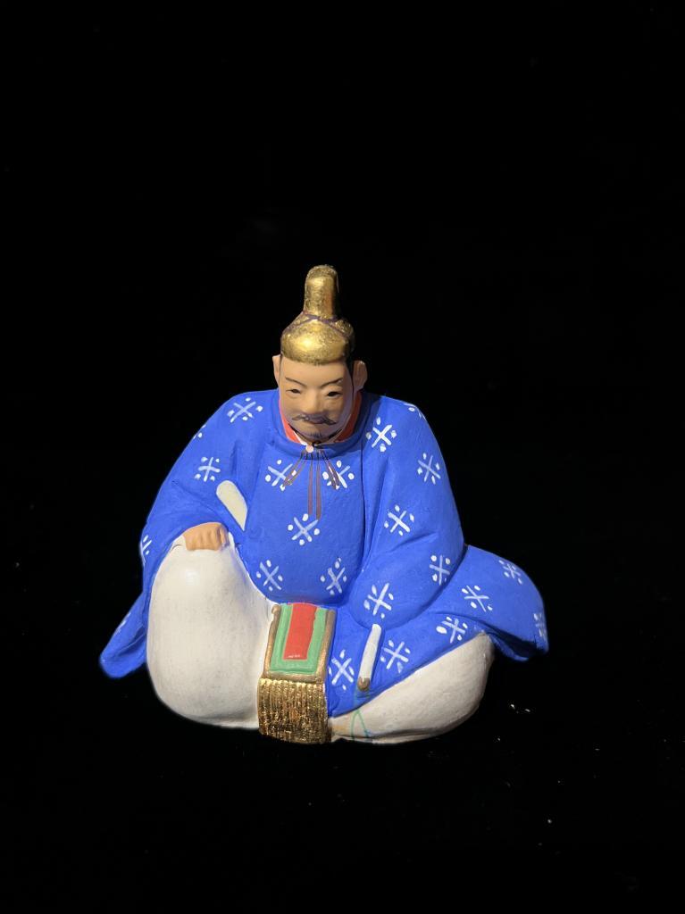 博多人形 六歌仙 有職 白水商店 人形 共箱 名工 白水六三郎 傑作 歌人