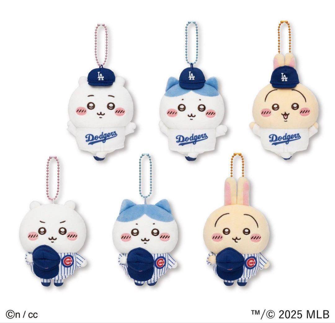 ちいかわ MLB 缶バッジ 未開封BOX2点 ドジャース カブス くり