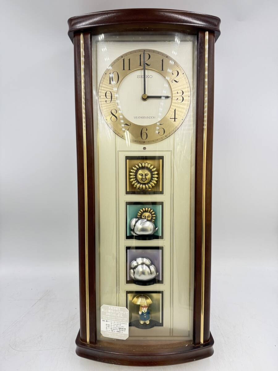 SEIKO からくり時計天気予報天候RE516B ウェザーウィンドウ