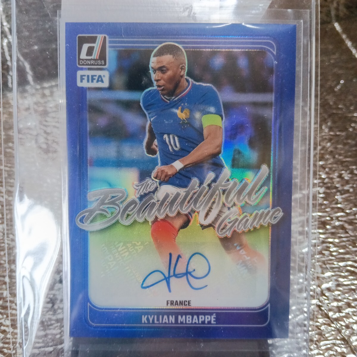 直筆サイン入り写真 キリアン・エムバペ フランス/フレーム別/SA鑑定済