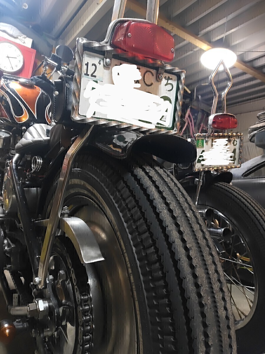 ツイストナンバーフレームハーレーチョッパーchopper 70s