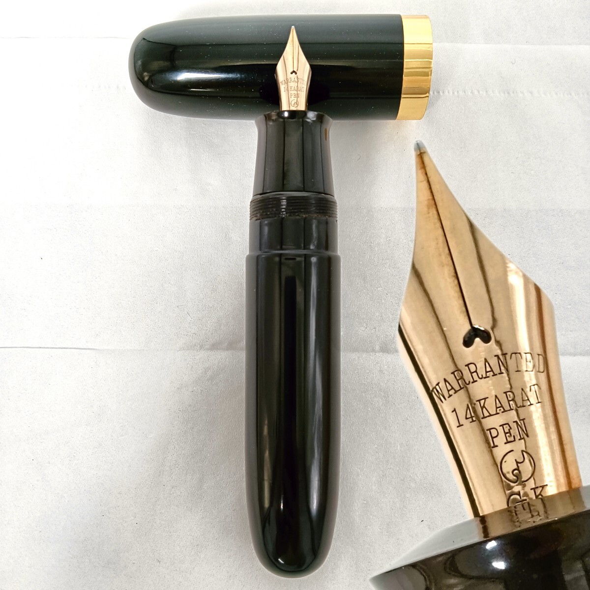 中古 warranted 万年筆 14k?