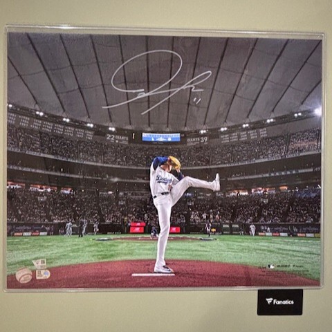 限定99枚特大写真40×50cm・佐々木朗希 直筆サインFANATICS/MLB