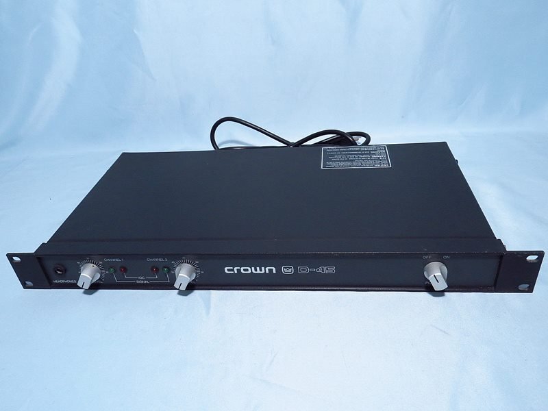 CROWN D-45 パワーアンプ 動作品 クラウンD45（アムクロンD45） これが