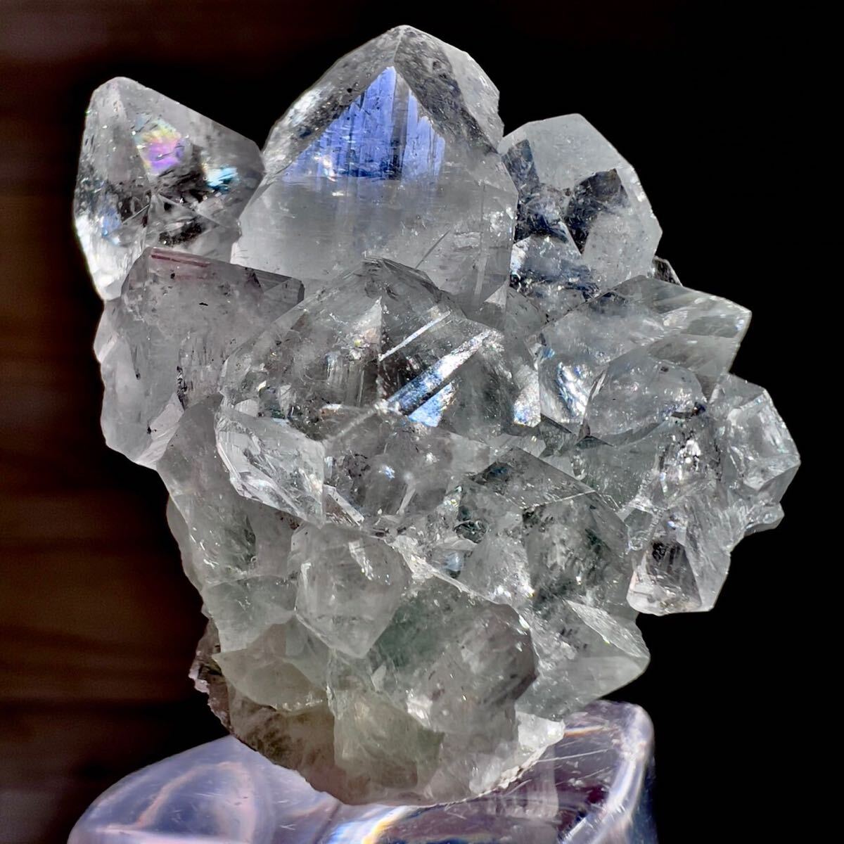 アポフィライト 魚眼石 鉱石 鉱物 ミネラル 標本 原石 母岩付き 【公式