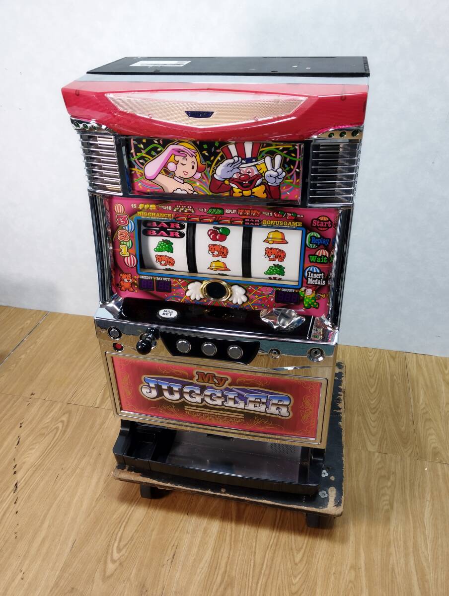 パチスロ実機】北電子☆『初代』マイジャグラー【コイン不要機付】レア