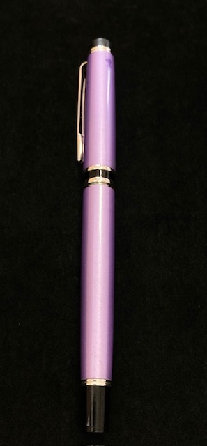 未使用 PILOT パイロット 万年筆 14K 585 パープル ケース付