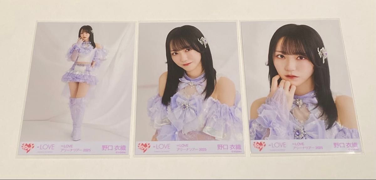 本日限定価格】野口衣織サイン入り 生写真 8周年 ヨリ 宝石衣装 直筆