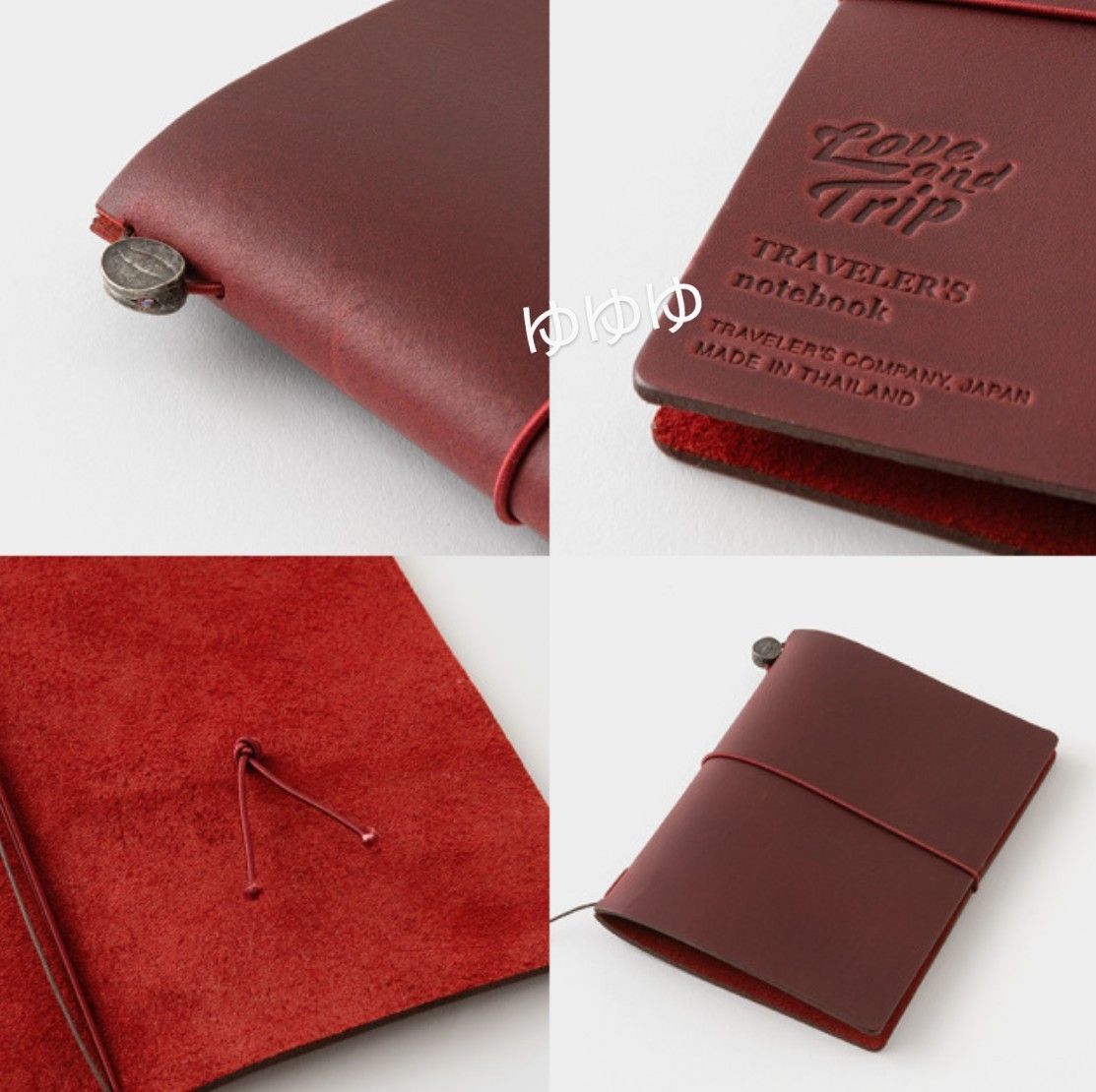 トラベラーズノート LOVE AND TRIP パスポートサイズ レッド 赤