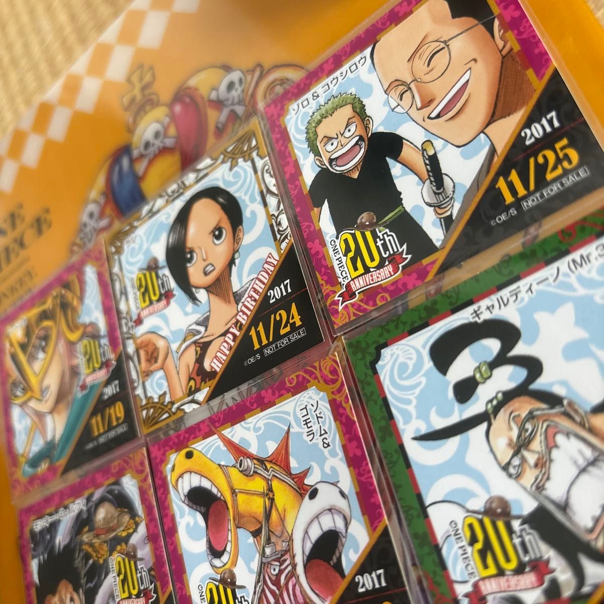東京ワンピースタワー 365日ステッカー ONE PIECE ゾロ サンジ 【公式