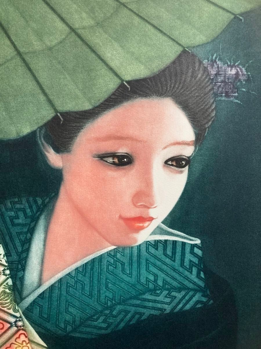 真作保証】高橋潮 エッチング 直筆サイン 美人画 版画 絵画 銅版画