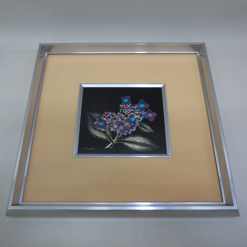 蒔絵師 吠木正樹/「静樹/立木」/輪島塗/漆絵/漆額/沈金/漆芸額/額装品