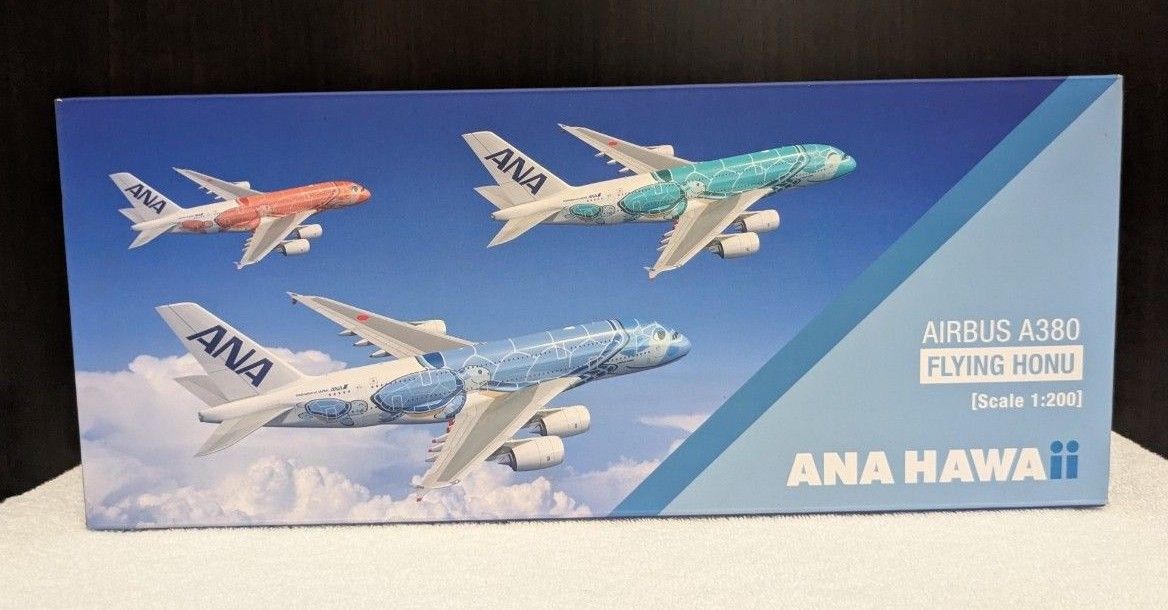 ANA HAWAii エアバス A380 フライングホヌ 1/200 飛行機模型 ウミガメ