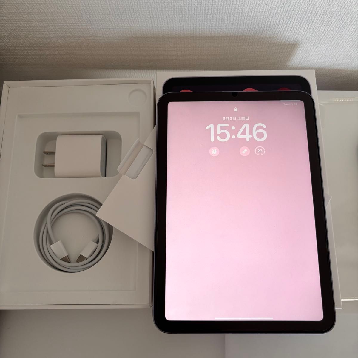 iPadmini 64GB 第6世代 パープル Wi-Fi+Cellular セルラーモデル SIM