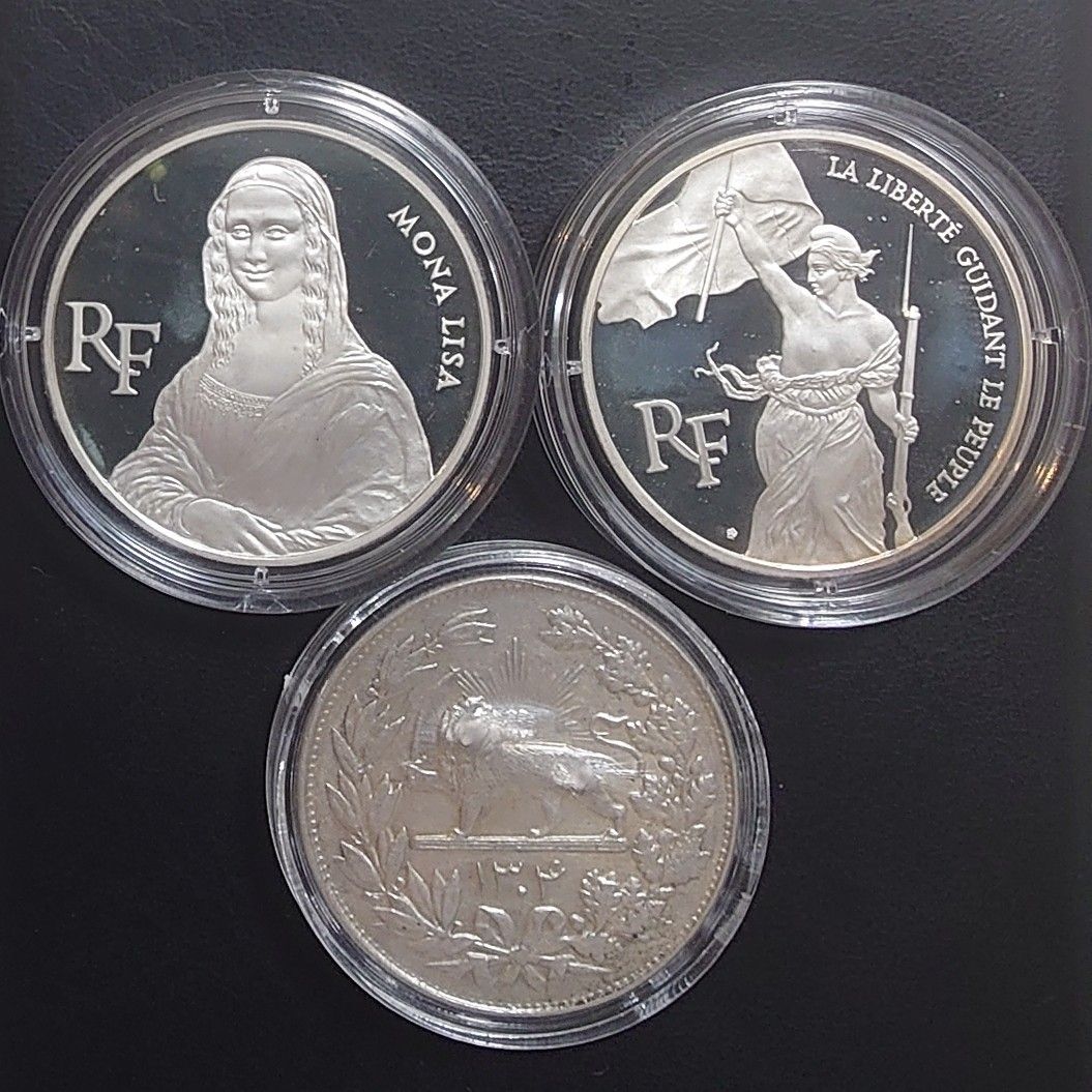 注文品 1993年 フランス銀貨 100フラン ルーブル美術館記念銀貨