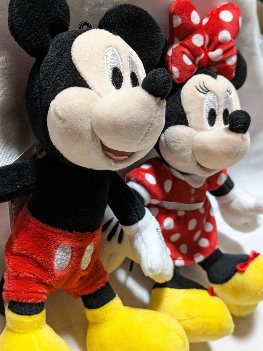 ミッキー&ミニー ぬいぐるみバッジセット『TDSプラザエントランス