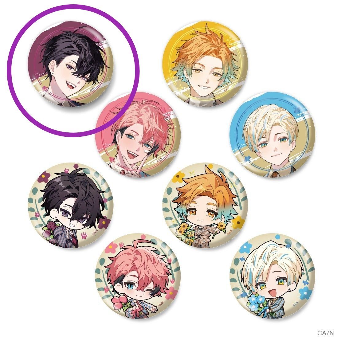 ⚠︎︎6/4まで掲載!! にじさんじ Oriens 佐伯イッテツ 2周年 缶バッジ