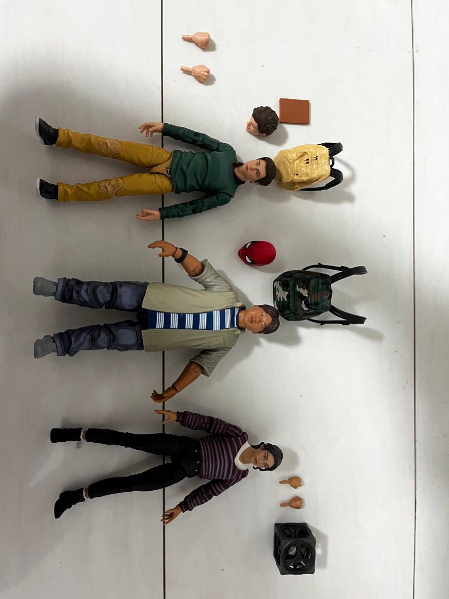 マーベルレジェンド ピーターパーカー ネッド MJの三体セット 開封済み